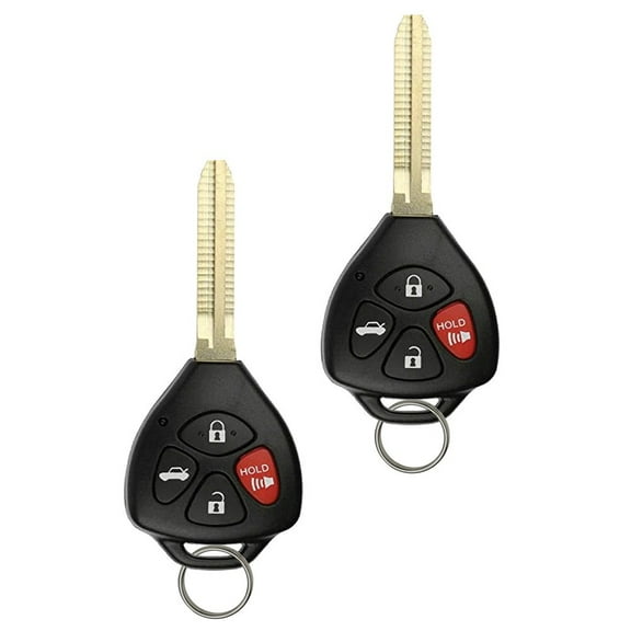 Keyless Entry Remote Car Key Fob For Toyota Camry 4 BUTTON HYQ12BBY 315Mhz 4D67 Chip (2 Pack)