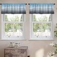 thumbnail image 2 of LALILO Kitchen Curtain Valance Road Sunny Summer Day Mountain Rod Pocket Window Curtain 52"x 18" Set of 2, 2 of 7
