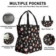 thumbnail image 3 of Pioneer Flower Floral Print Pattern Drawstring Lunch Bag Women - Drawstring Lunch Bag Insulated for Work Office - Stain-Resistant Large Lunchbags for Women with Multi-Pockets, 3 of 6