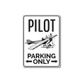 thumbnail image 2 of Pilot Parking Novelty Decor, Metal Wall Sign - 10x14 Inches, 2 of 4