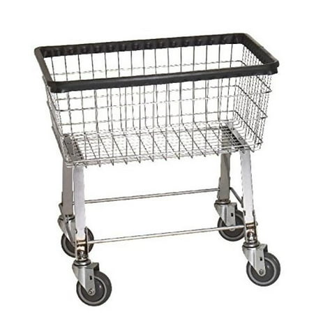 - R&B Wire 96B Light-Duty Wire Frame Metal Laundry Cart - Chrome