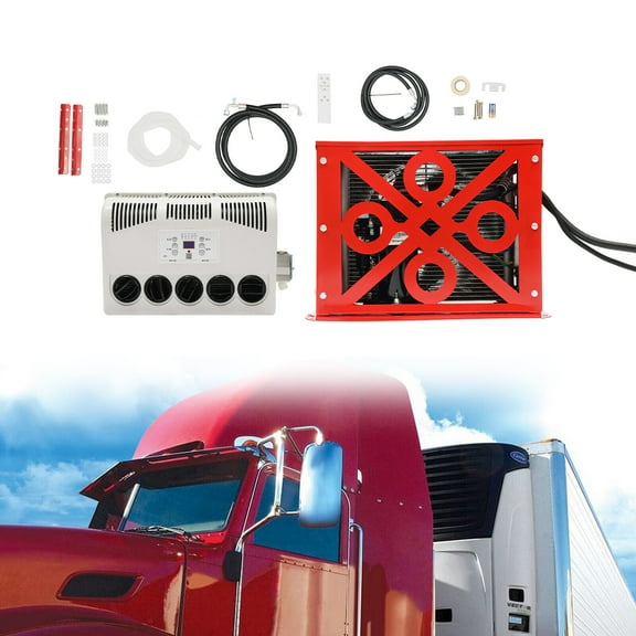 11000 BTU Truck Cab AC Air Conditioner Split 12V Fit Semi Trucks Bus RV Caravan