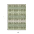 thumbnail image 3 of 5' X 8' Artichoke Green And Light Green Striped Washable Indoor Outdoor Area Rug, 3 of 5