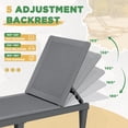 thumbnail image 2 of Devoko Set of 2 Outdoor Patio Chaise Lounge Chairs, Rattan Style, Multi-angle Adjustable, 2 of 7