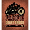 thumbnail image 3 of Ambesonne Adventure Duvet Cover Set, Pacific Coast Cruise, Calking, Ruby Black, 3 of 3