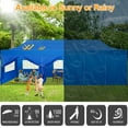 thumbnail image 6 of SANOPY 10x30 Heavy Duty Canopy with 8 Sidewalls,Outdoor Carport with Roller Bag,Pop up Tents for Parties,Wedding,Commercial,Blue, 6 of 7