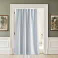 thumbnail image 3 of NICETOWN Blackout Curtain Room Divider Curtain, Adhesive Curtain Track Room Darkening Privacy Drape for Bedroom Living Room Home Office, Greyish White, 60"x84", 1 Panel, 3 of 9