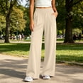 thumbnail image 6 of Admvng Sweatpants Women Baggy Solid Color Thin Large Size Leggings High Waist Can Be Worn At Home and Outside Trousers, Size XL-6XL, 6 of 6