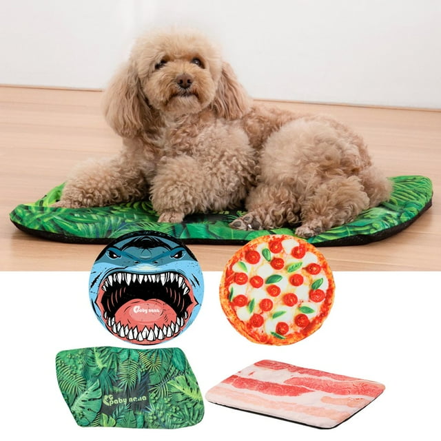 AMERTEER Pet Mat Scratch Resistant Non-Slip Bottom Smooth Surface Comfortable Wear-resistant Sweat-absorbent Resting Sleeping Non Shrink Warm Soft Puppy Home Pad for Home Use