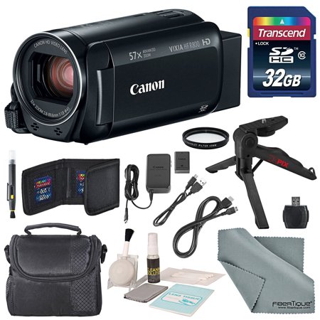 Canon Vixia HF R800 HD Camcorder (Black) Bundle W/ 32GB SD Card, Camcorder