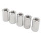 thumbnail image 1 of Risegun 5PCS M10 Tuerca De Acoplamiento Hexagonal Tuerca De Conector Plateada A Prueba De Herrumbre De Acero Inoxidable para Pernos, 1 of 8