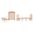 thumbnail image 4 of Modelo De Muebles En Miniatura, Juego De Muebles De Dormitorio De Madera Para Casa De Muñecas De Simulación Exquisita, Ligero Y Seguro, Duradero Para Casa De Muñecas ANGGREK Serie de dormitorio, 4 of 8