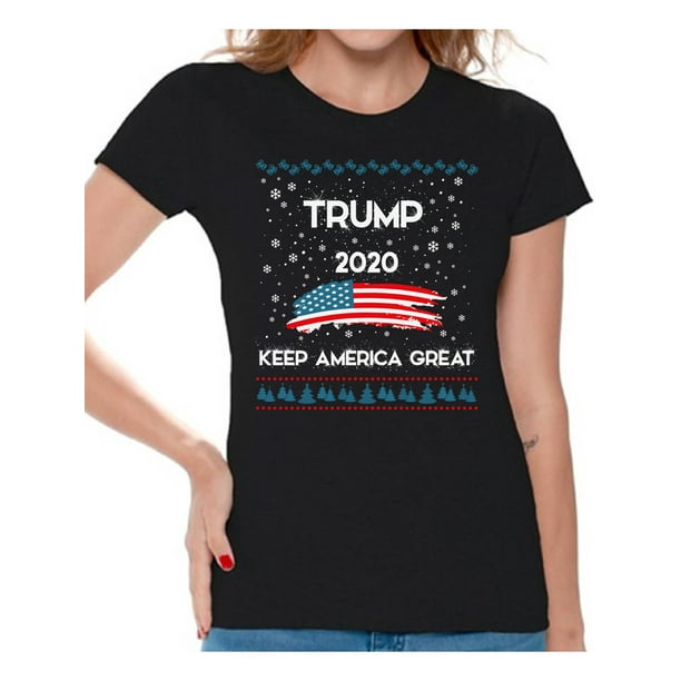 Awkward Styles Awkward Styles Ugly Christmas Shirts For Women Xmas Trump 2020 T Shirt Walmart Com Walmart Com
