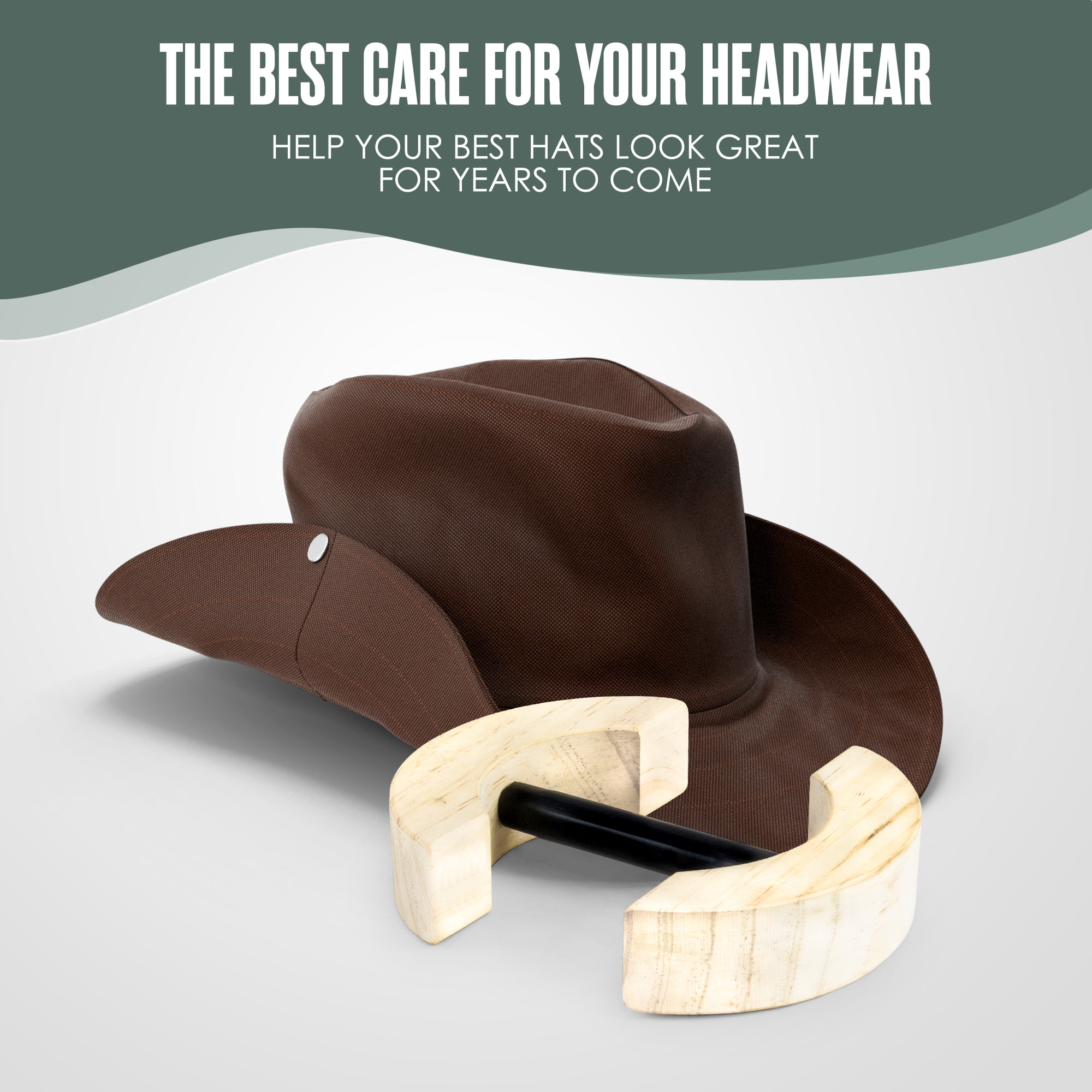 Hat Stretcher - Holz, Hutspanner, der Hüte und Mütze vergrößert(55-65)