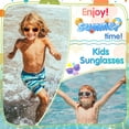 thumbnail image 5 of Bocaoying Kids Sunglasses Bulk, 12 Pack Kids Sunglasses Party Favor, Neon Sunglasses for Kids Boys and Girls Age 3-8 - Gift for Birthday, Graduation Party Supplies, Pool Party Favors, 5 of 9
