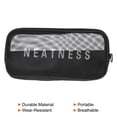 thumbnail image 3 of Uxcell 8.7"x4.3"x0.8" Travel Mesh Toiletry Bag Makeup Cosmetic Bag Zipper Pouch Black, 3 of 4