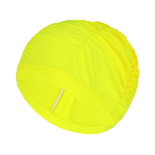 Naiovety Gorro de natación resistente al agua y duradero para mujer, gorro de natación de nailon cómodo para mujer Deportes acuáticos amarillo