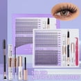 thumbnail image 1 of Trousse d'Extension de Cils DIY : Grappes de Cils de Style Mixte avec Liaison et Scellement..., 1 of 26