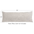 thumbnail image 2 of Sweet Jojo Designs Botanical Leaf Linen Taupe and Ivory Body Pillow Cover Case 54x20 (Pillow Not Included), 2 of 6