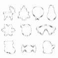 thumbnail image 1 of WHEANG Christmas Cookie Cutters Snowman Christmas Tree Candy Cane Snowflake 10 PCS Set Stainless Cookie Cutter Cookie Cutter For Cookie/cake/cookie/ Decoration, 1 of 8