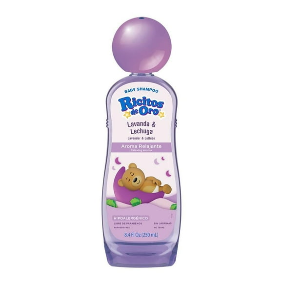 Shampoo Ricitos de Oro lavanda y lechuga aroma relajante 250 ml