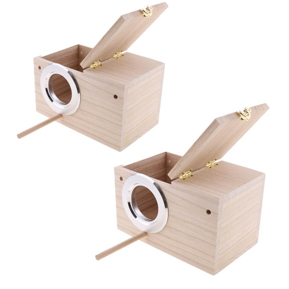 Caja de Pájaros Silvestres Zulema Casa de aves de madera colgando