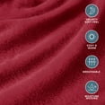 thumbnail image 4 of Bare Home Microplush Fleece Sheet Set - Ultra Soft - Deep Pocket - Full, Red, 4 of 9