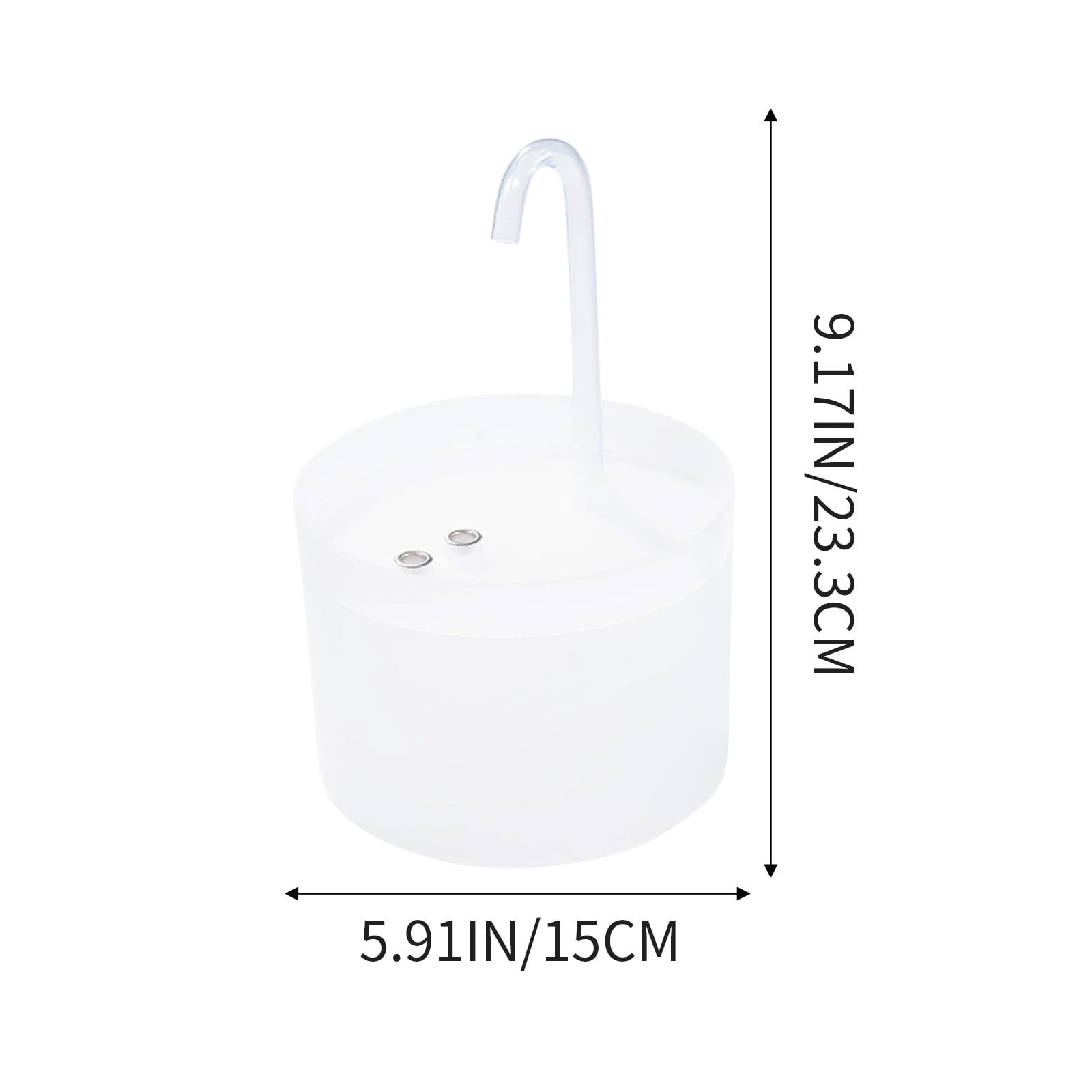 AUHomi Water Cat Fountain - Automatic Pet Waterer Dispenser | Auto Water Bowl for Pet Cats | Water Fountains for Cats Indoor | Pet Supplies Water Dispenser for Pets Puppy Kitten (White)