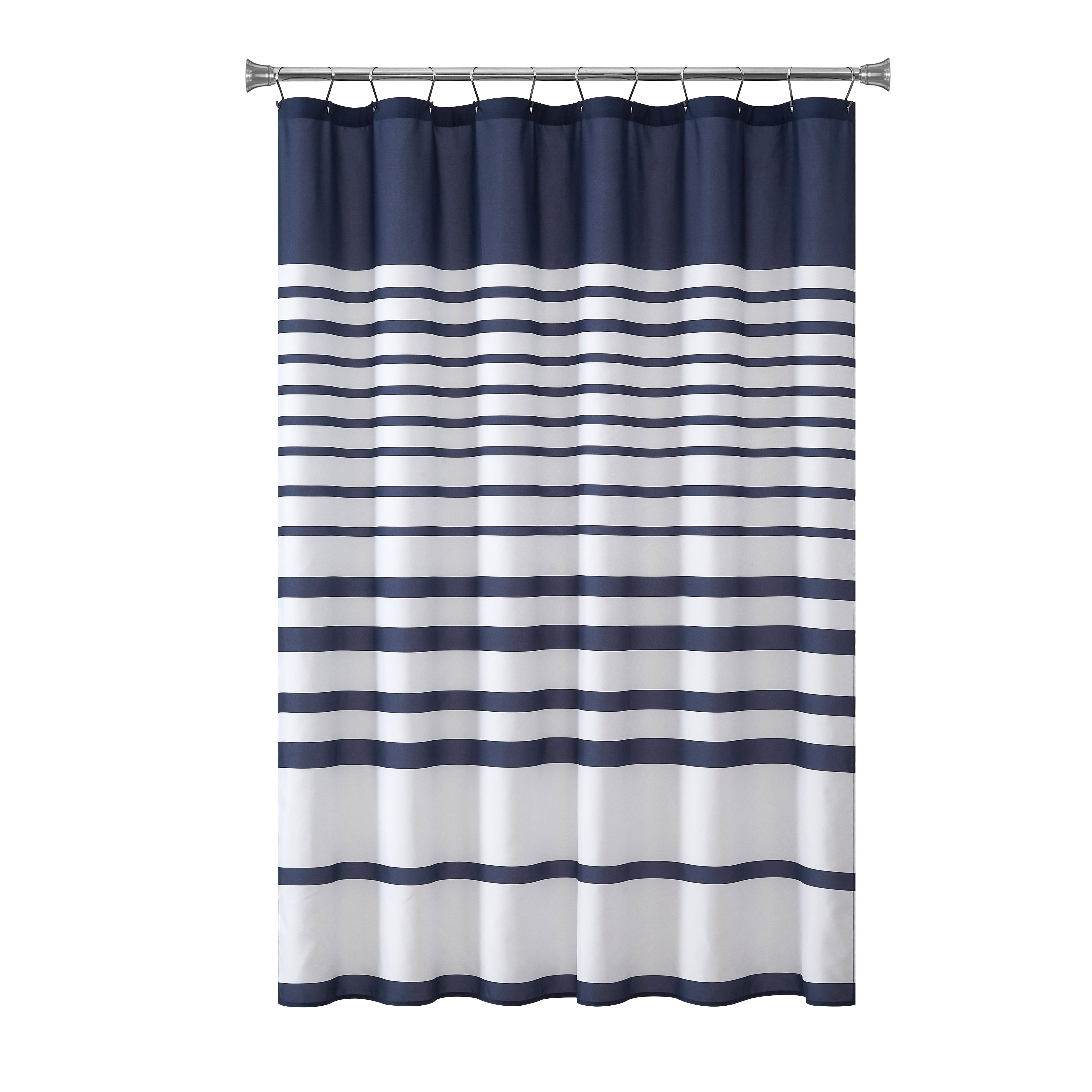 Mainstays 15-Piece Blush Dots Shower Curtain Bathroom Set – Fabric Curtain with Hooks and Two Bath Rugs