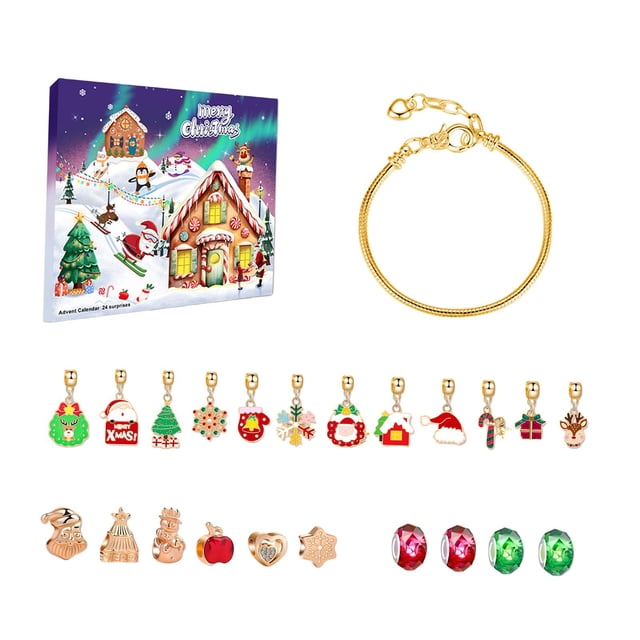 Kit de pulsera DIY Strade Fareast Limited Calendario de Adviento de Navidad Casa de nieve