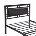 thumbnail image 6 of PAPROOS Twin Metal Bed Frame, Sturdy Steel Platform Bed Frame with Modern Black Design, No Box Spring Needed, Noise-Free Support, Easy Assembly for Bedroom, 6 of 12