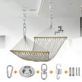 thumbnail image 6 of sunsanly Hanging Chair Hook Kit with Spring Swivel Carabiner Heavy Duty Stainless Steel Indoor Outdoor Porch Swing Punching Bag Sandbag Hammock Chair Hook Set, 6 of 7