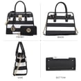 thumbnail image 3 of Dasein Women Handbags Top Handle Satchel Purse Shoulder Bag Briefcase Hobo Bag Set 2pcs, 3 of 6