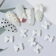 thumbnail image 4 of CNKOO 50Pcs Manicure Decor Three-dimensional Non-Fading Anti-drop Flat Base DIY Resin Bow Fingernail Manicure Decoration Manicure Store Supply, 4 of 10