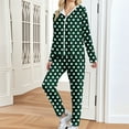 thumbnail image 2 of 2 Piece Tracksuits Sets for Women Loose Full Zip Long Sleeve Hoodies and Jogging Pants Loungewear Outfits New Fall Sets for Women Pants and Tops Green XXL, 2 of 5
