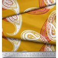 thumbnail image 3 of Soimoi Poly Georgette Fabric Artistic Paisley Printed Fabric 1 Yard 52 Inch Wide, 3 of 3