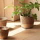 thumbnail image 2 of Typpkmm Straw Weaving Flower Plant Pot with Wicker Basket Rattan Flowerpot, 2 of 7