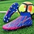 thumbnail image 2 of Mens Womens High-Top Soccer Cleats, Teen Football Training Shoes, FG/TF Athletic Shoes Competition & Training for Boys and Girls, 2 of 16