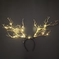 thumbnail image 2 of Diadema LED brillante para fiesta de mujeres y niñas, alce, baya, asta, rama de árbol iluminada, Cosplay, Decoración de cumpleaños, Festival de Halloween, 2 of 4