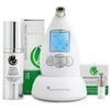 Microderm GLO Premium Skincare Bundle with Diamond Microdermabrasion, Peptide Complex Serum, 10mm Filters, White