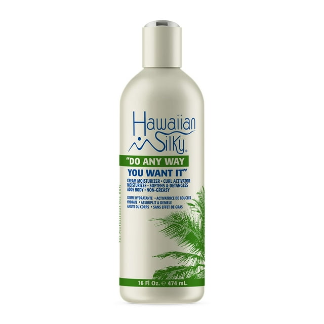 Activador de rizos en crema de queratina sedosa hawaiana 16 fl oz