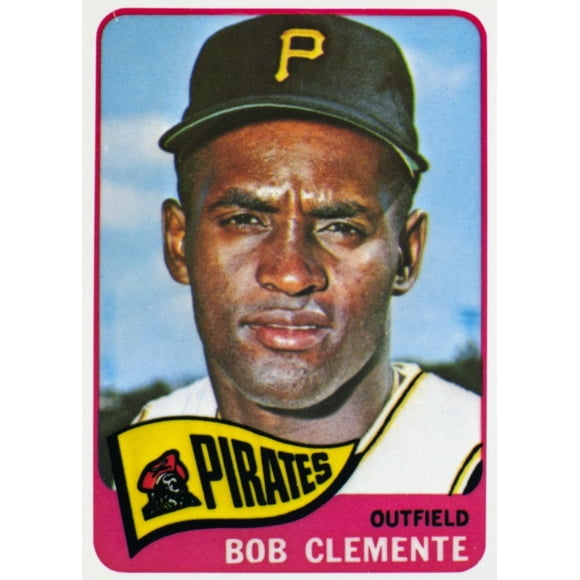 Roberto Clémente /N(1934-1972). Joueur de Baseball Américain. Carte de Baseball Américain, 1965, Mettant en Vedette Roberto Clémente des Pirates Pittsburgh. Affiche Imprimée par (18 x 24)