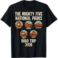 thumbnail image 2 of 100% Cotton Mighty Five National Parks Road Trip 2026 T-Shirt, 2 of 5