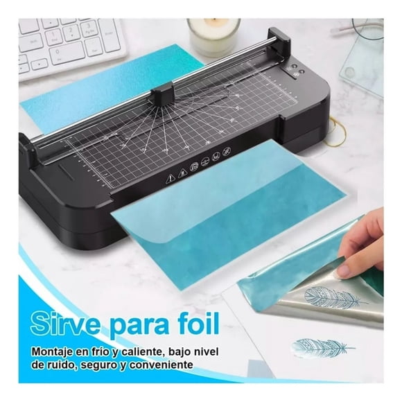 Laminadora Enmicadora Térmica Y Frio 5 En 1 Con Cortador