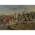 thumbnail image 2 of Frank Feller 24x18 Black Ornate Framed Double Matted Museum Art Print Titled: Charge of the Seventh Cavalry, 2 of 5
