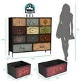 thumbnail image 2 of VASICAR Chest of Drawers for Bedroom with 11 Deep Drawers, Tall Fabric Dresser, Wide TV Stand, Storage Organizer for Closet, Nursery, Kid's Bedroom, 2 of 5