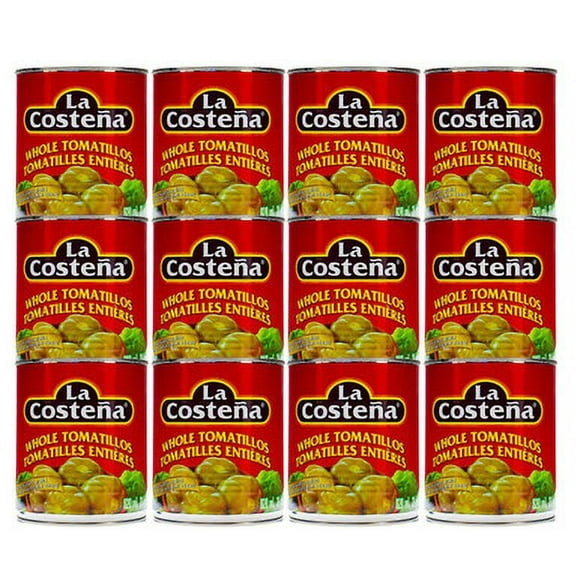 La Costeña Whole Tomatillos 29 oz (12-Case) - Essential Tomatillos for Authentic Salsa Verde