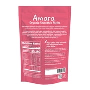Amara Organic Smoothie Melts, Mixed Red Berries, Baby & Toddler Snacks, No Added Sugar, Baby Food Stage 2, 1 oz Bag