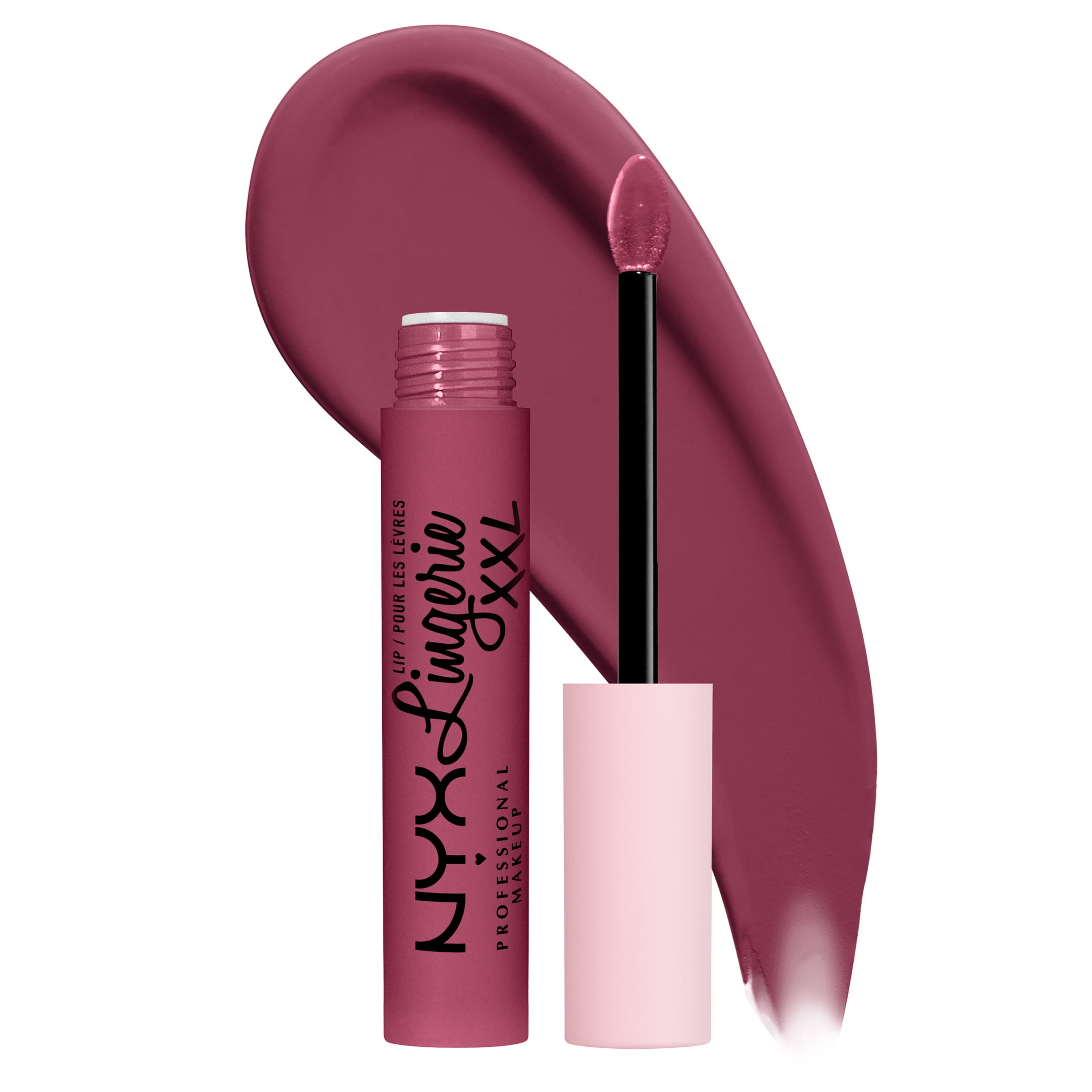 (2 pack) NYX Professional Makeup Lip Lingerie XXL Smooth Matte Liquid Lipstick, 16hr Longwear, Peek Show, 0.13 fl oz
