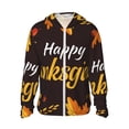 thumbnail image 1 of Balery Happy Thanksgiving 1 Sudadera ligera de manga larga con capucha y protección solar UPF 50+ para hombre y mujer, ideal para pesca y running-Large, 1 of 7